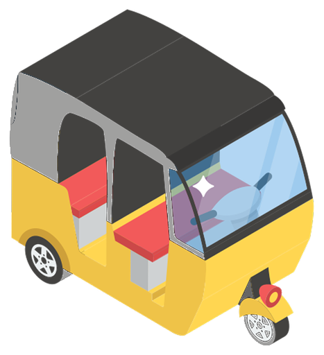 3W three-wheeler vehicle class icon