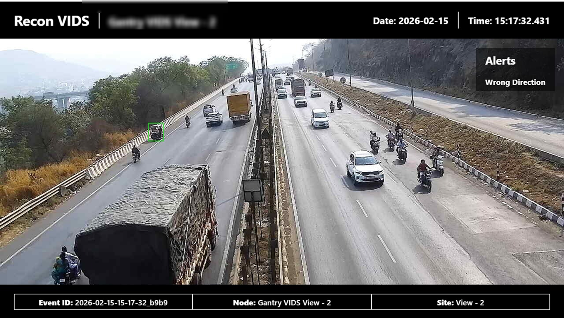 VIDS incident detection on Recon